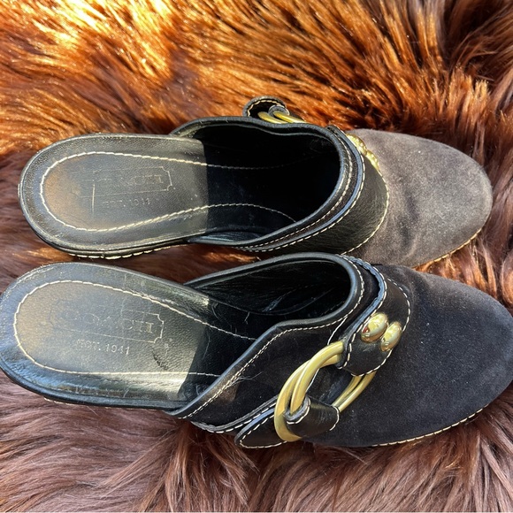 COACH “Claude” Suede Mules - Picture 3 of 13